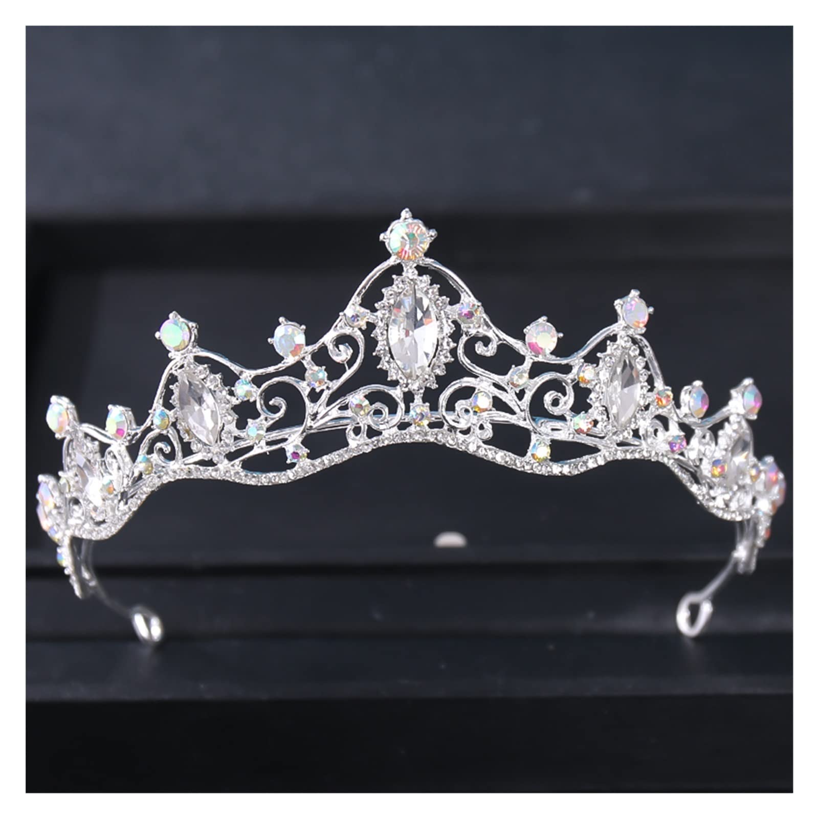 Accessori Per Capelli Da Cerimonia Coroncina Con Fiori E Perle Per Bambina - Per Comunione, Matrimonio E Occasioni Speciali Coroncine Fiori - Foto 7