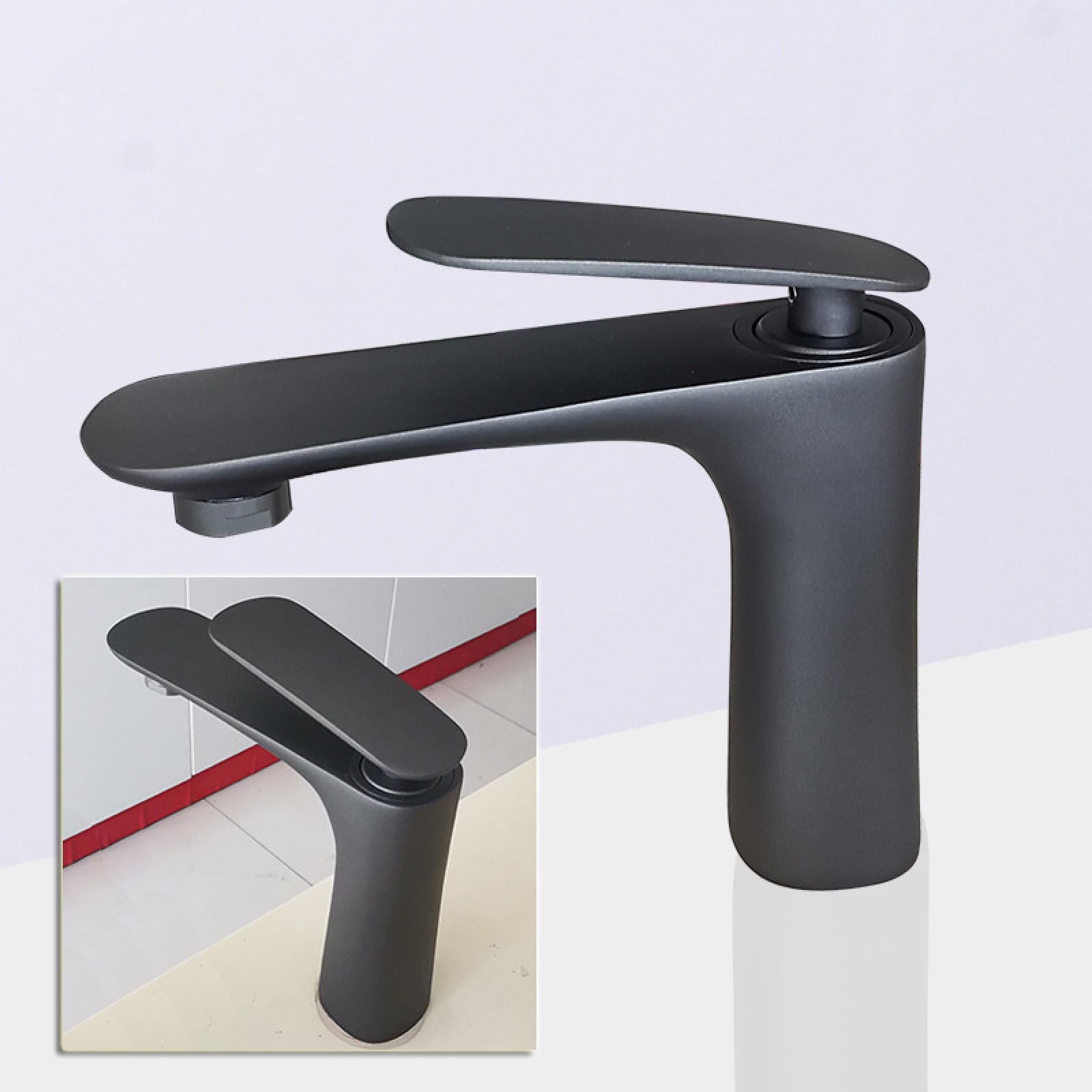 ZQFHSX Bathroom Sink Faucet Mixer Tap - Hot and Cold High Basin for Modern Homes, Stylish Washbasin Accessories