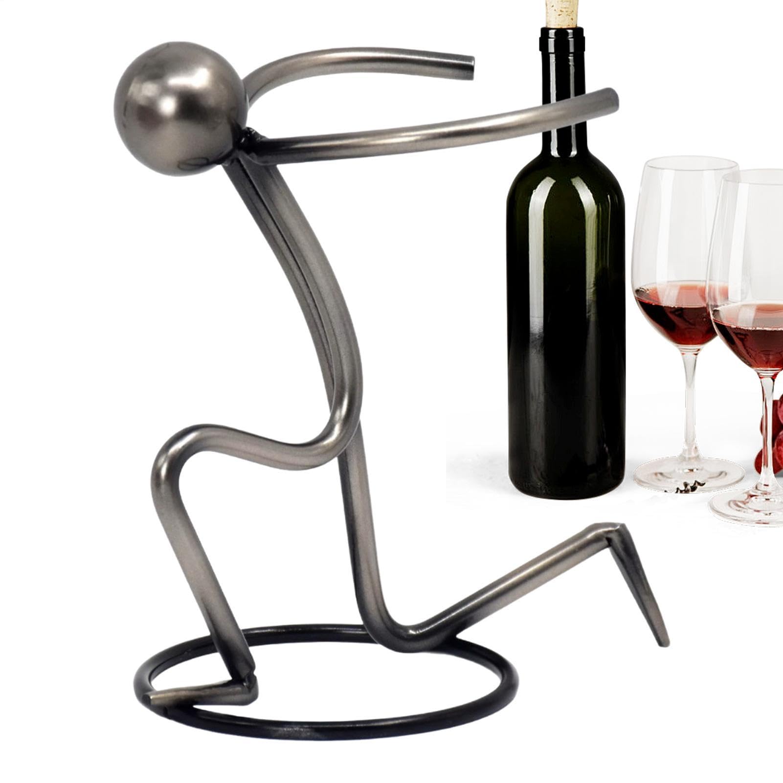 Décor de table en métal pour présentoir à vin de cuisine et hôtel