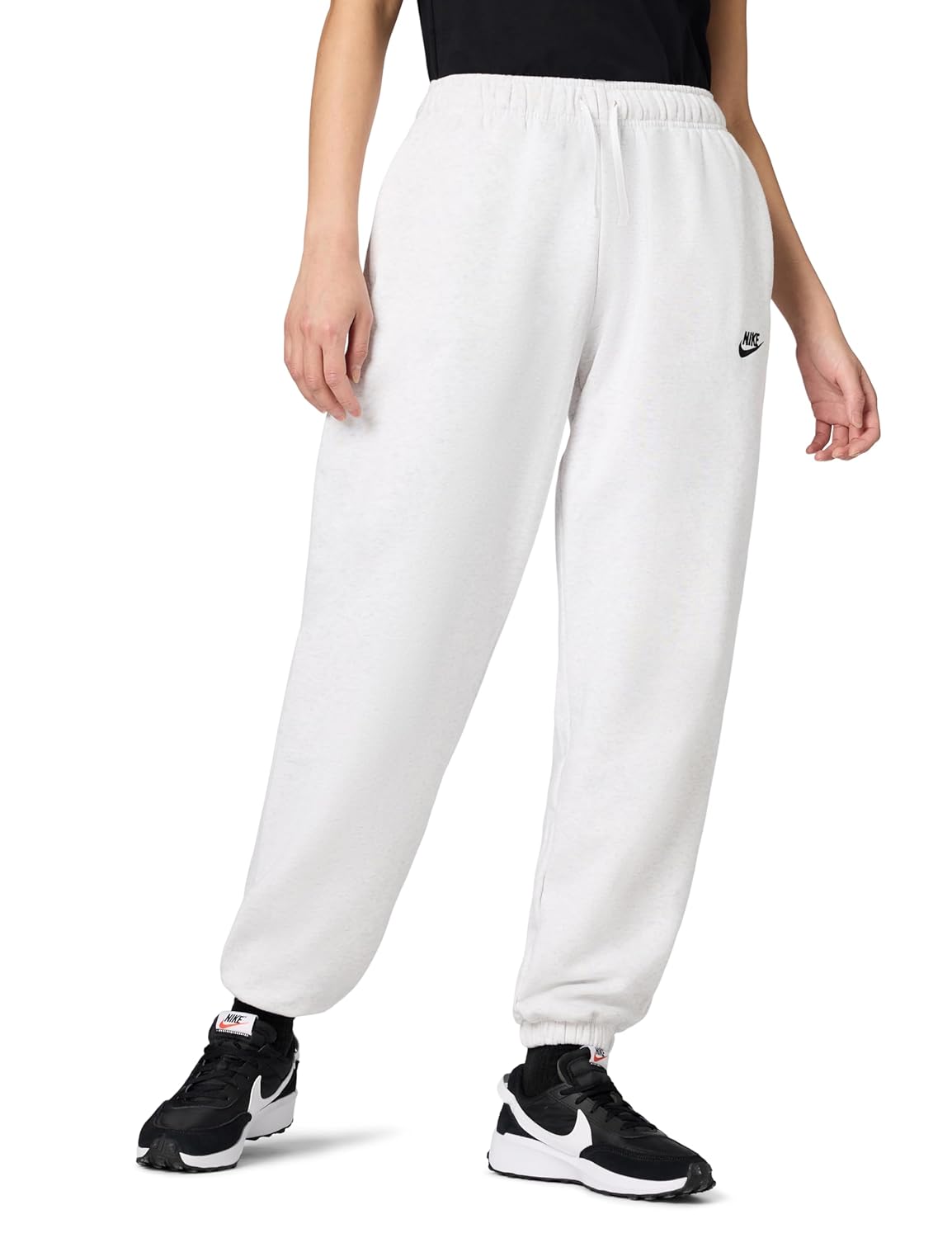 Nike Womens Sportswear Club Fleece Mid-Rise Oversized Sweatpants