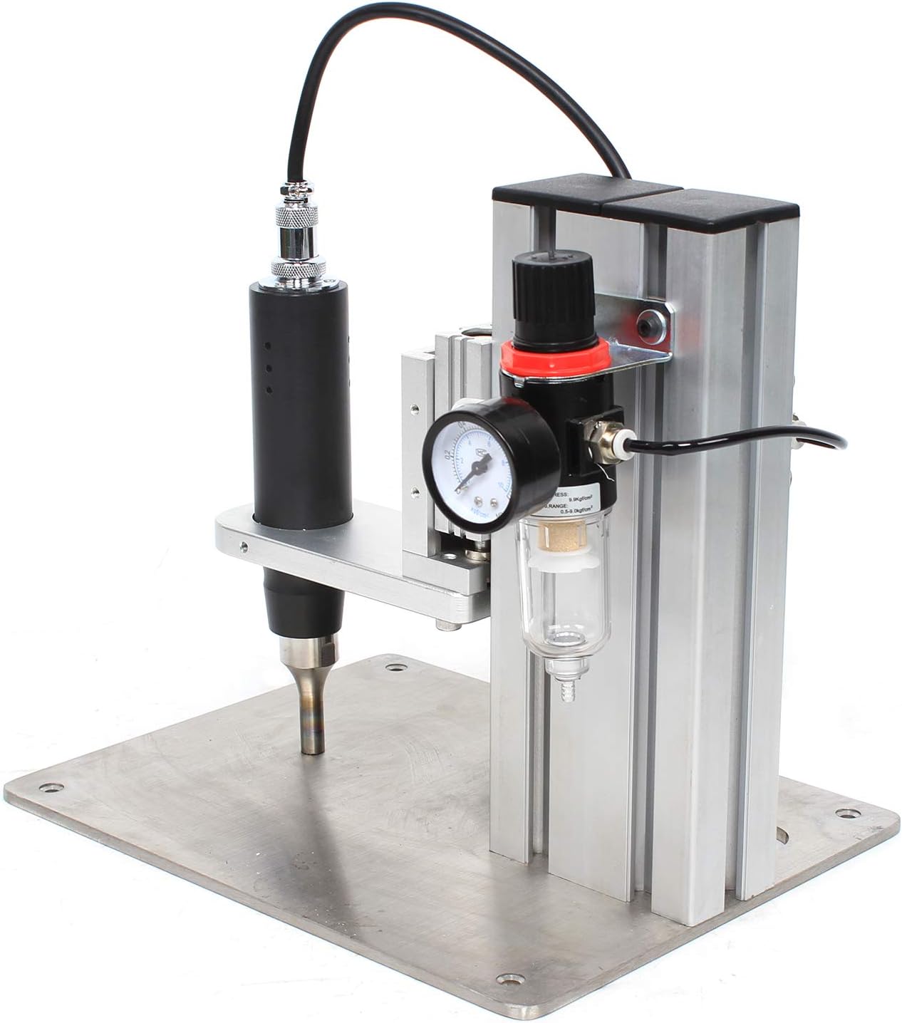 Ultrasonic Hot Fix Setting Spot Welder Pneumatic Weld Sewing Equipment 110V 500W （US Stock）