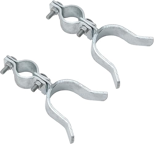 VIVIDA Pestillo de puerta de enlace de cadena de 1-38 pulgadas x 2-38 pulgadas, 2 piezas, pestillo de horquilla para puertas de metal con orificio