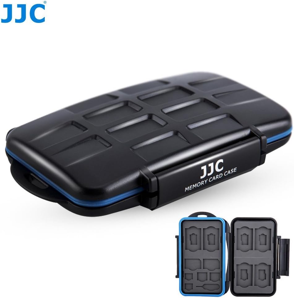 JJCMC-STM18 Water-Resistant Cellphone SIM Card & Memory Card Case Protector for 6 SD + 6 MSD + 2 SIM + 2 Micro SIM + 2 Nano SIM Cards Storage
