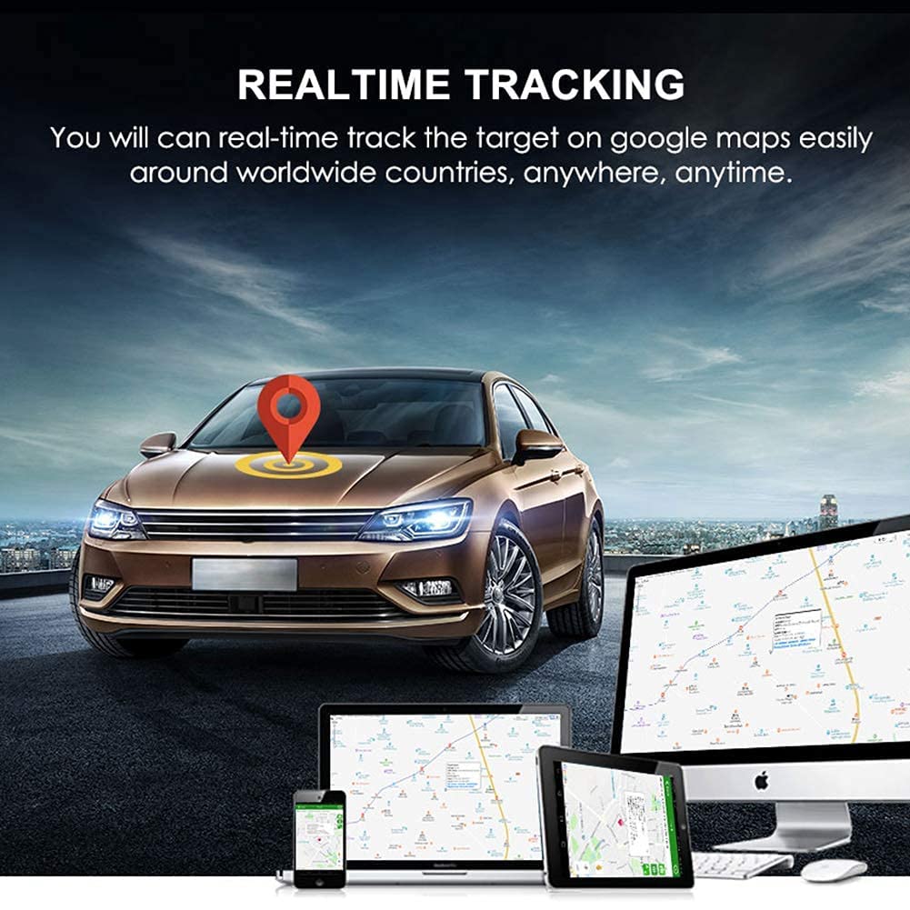 Localizador GPS espía Mini GPS Tracker Posicionamiento en Tiempo Real Portátil Localizador Niños APP Sin Suscripción IP65 Impermeable Imán Integrado para Cartera Mochila Encontrador de Archivos