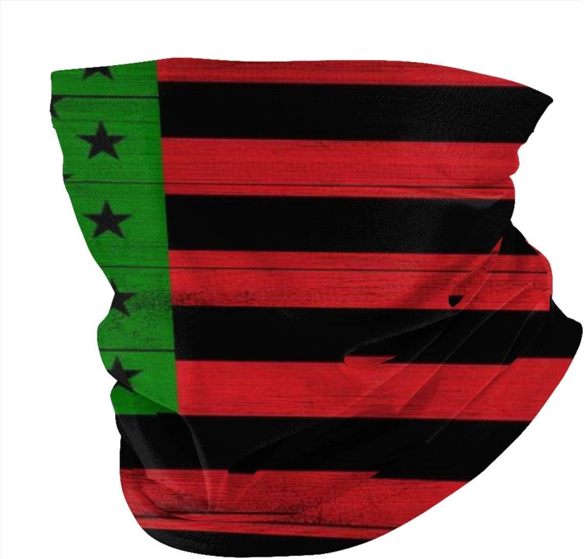 Wooden Texture Pan African Afro Rbg American Flag Reusable Bandana Face Dust Mask For Women Men Headband Head Wrap Cap Clothes Dress Cap