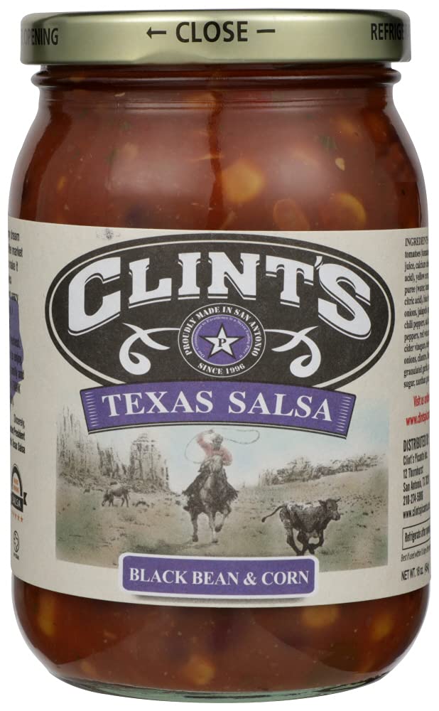 Clints Salsa Blk Bean & Corn 16 Oz