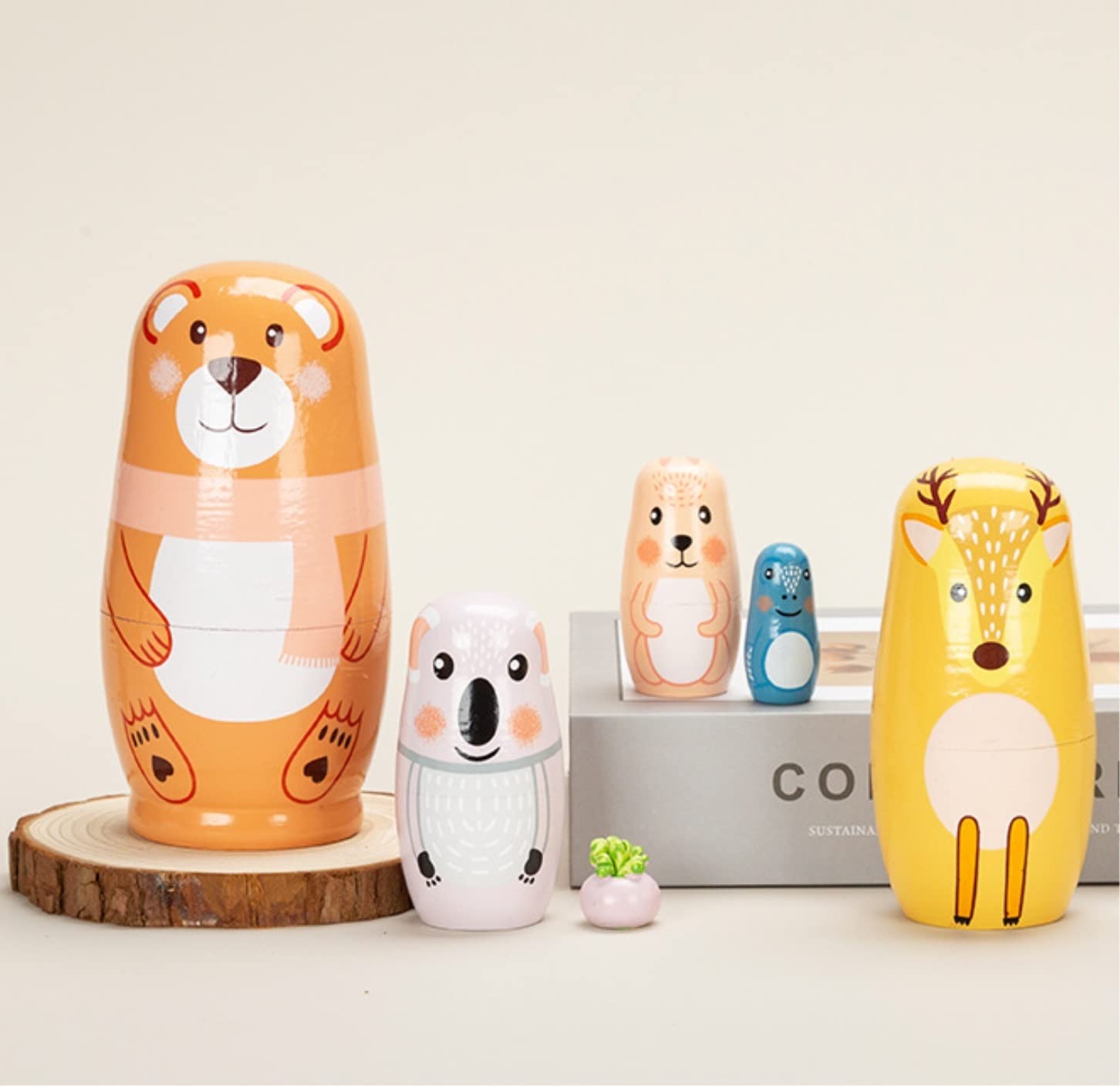 Amazon.co.jp: マトリョーシカ マトリョシカ 5 個のクマの入れ子人形