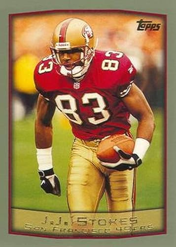 1999 Topps Football #284 J.J. Stokes San Francisco 49ers Official NFL Trading Card From The Topps Company