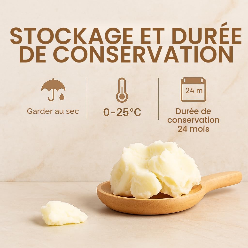 GiDeli Beurre de karité 100 % pur et non raffiné - Beurre de karité naturel pour la peau, les cheveux et les cosmétiques DIY - 5 kg