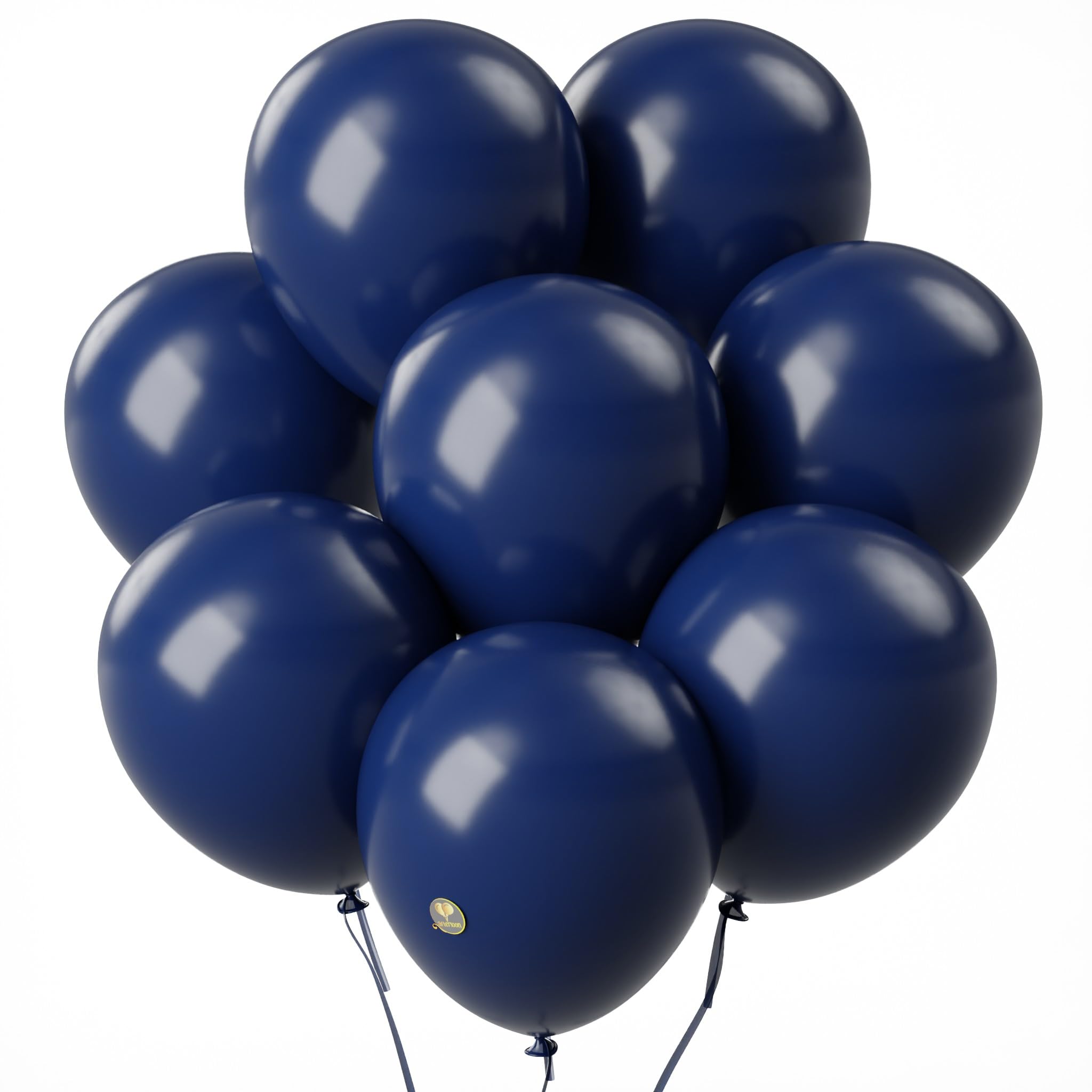 AFTERLOON® Biodegradable Balloons 24 pcs Midnight Blue 12 Inch, Natural Rubber Latex Plastic-Free Alternative Matte Color Durable Thickened Extra Strong Helium Float, ballon Globos Decor De Fiestas