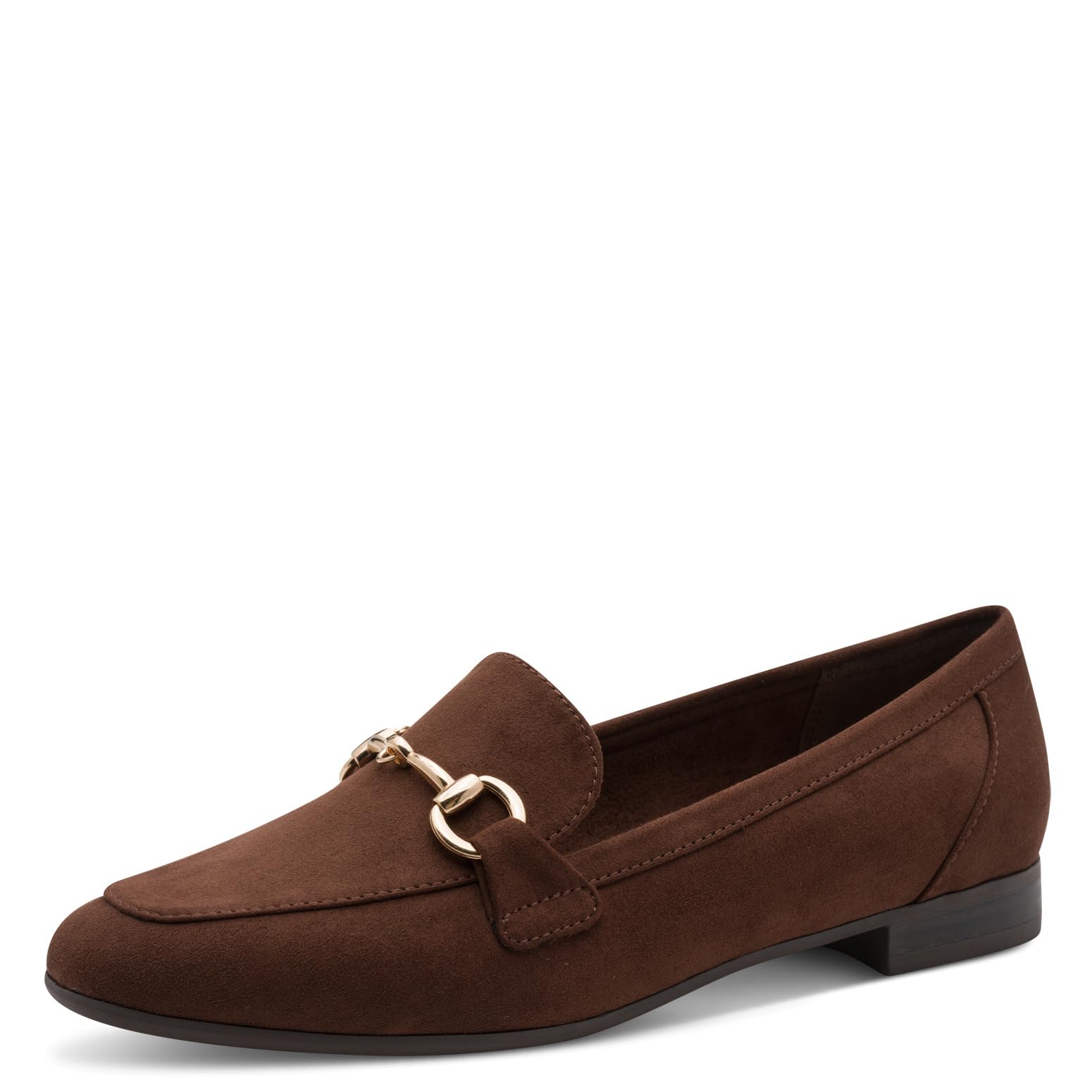 MARCO TOZZI Women's Loafers Soft Feel Me Footbed Soft Lining Vegan Vegan, Brown (Choco), 8.5 UK