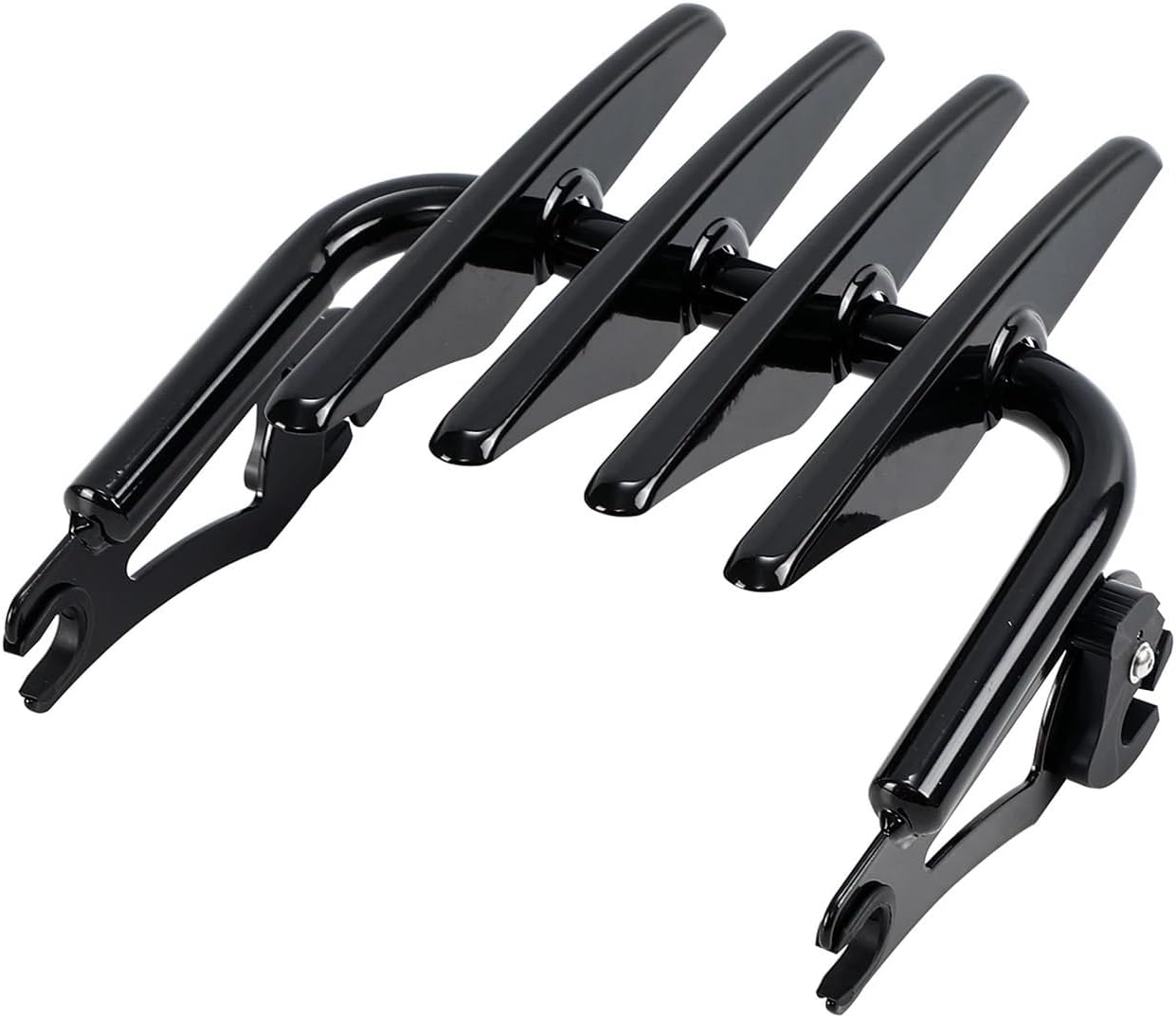 Replacement Detachable Two Up Stealth Luggage Rack Mounting For Harley Touring Electra Glide Road King Street 2009(Chrome)