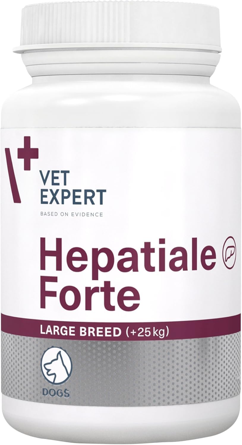 VetExpert Hepatiale Forte Large Breed | Paquete Doble | 2 x 40 Tabletas | Suplemento Dietético para Perros Grandes | Función Hepática Natural
