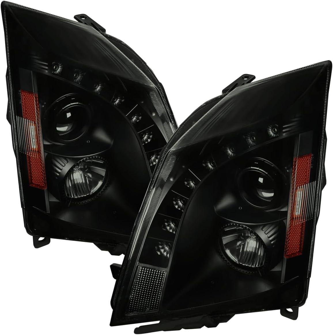 FOR 14-19 Cadillac CTS CTS-V Headlight & DRL SMOKE Precut Vinyl Tint Overlays - Foto 2