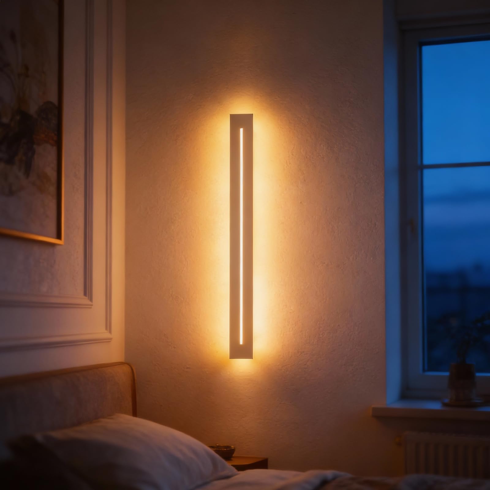 15W LED Wandleuchte Innen 60CM Wandlampe mit Fernbedienung