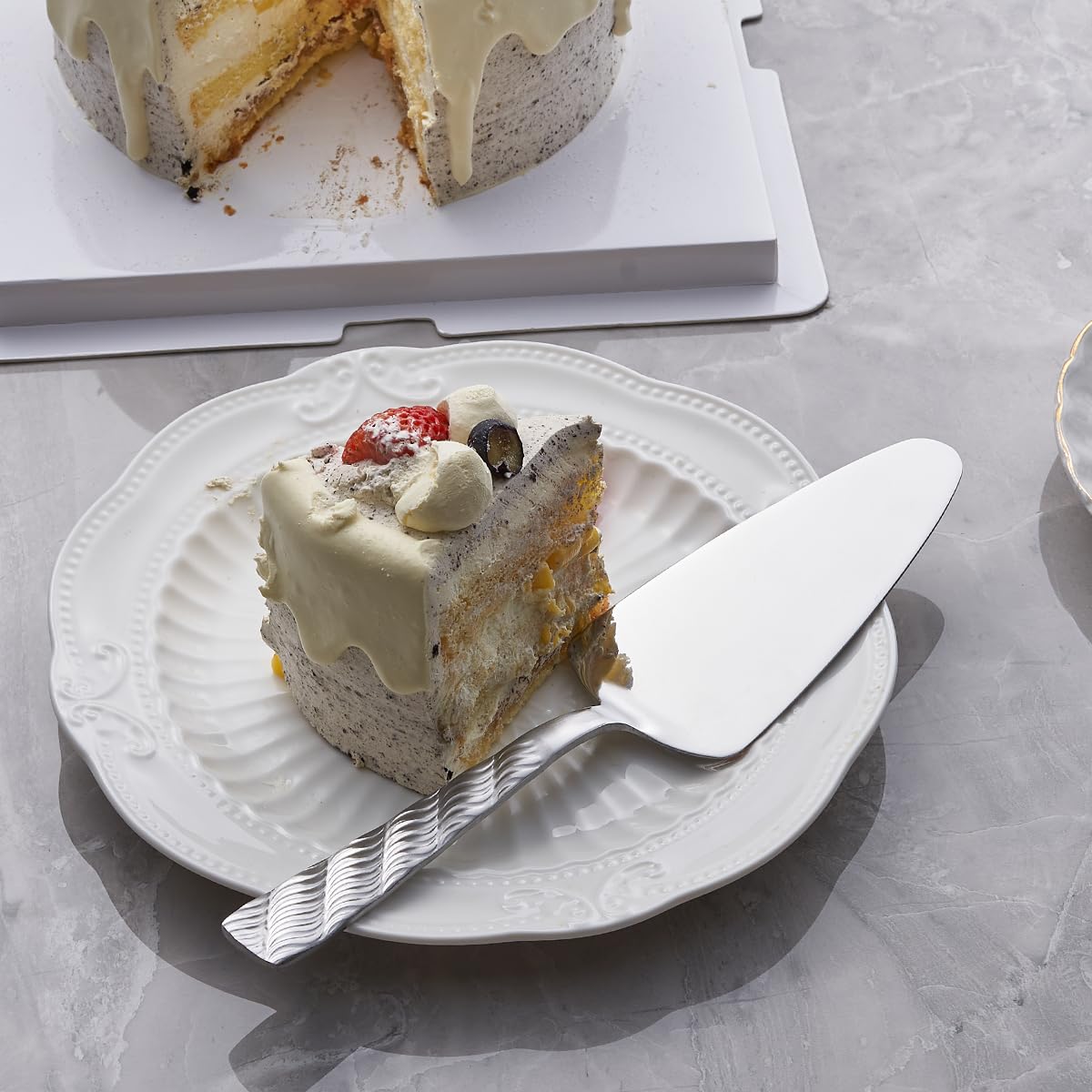 Stainless Steel Cake Servers - Set of 3 -6 Stainless Steel Cake Servers - Set of 3 -6