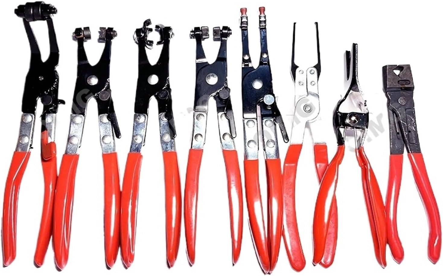 Automotive Hose Clamp Pliers Remover Separator Set Non-Slip Handle Car Soldering Plier 3Pcs(Set D 3pcs)