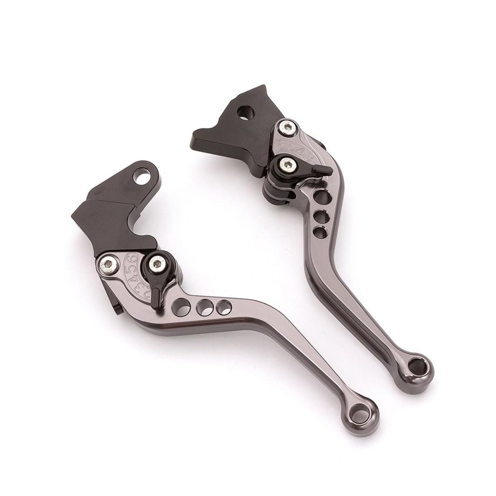 TINGYUS Motorbike Brake Lever for Kawasaki for Z900 for Z650 for Ninja 650R ER 6F 2017-2024 Aluminum Adjustable Racing Motorcycle Brake Clutch Lever(Gray Short)