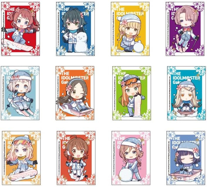 Gakuen Idolmaster Trading Clear Card Mini Character Box of 12