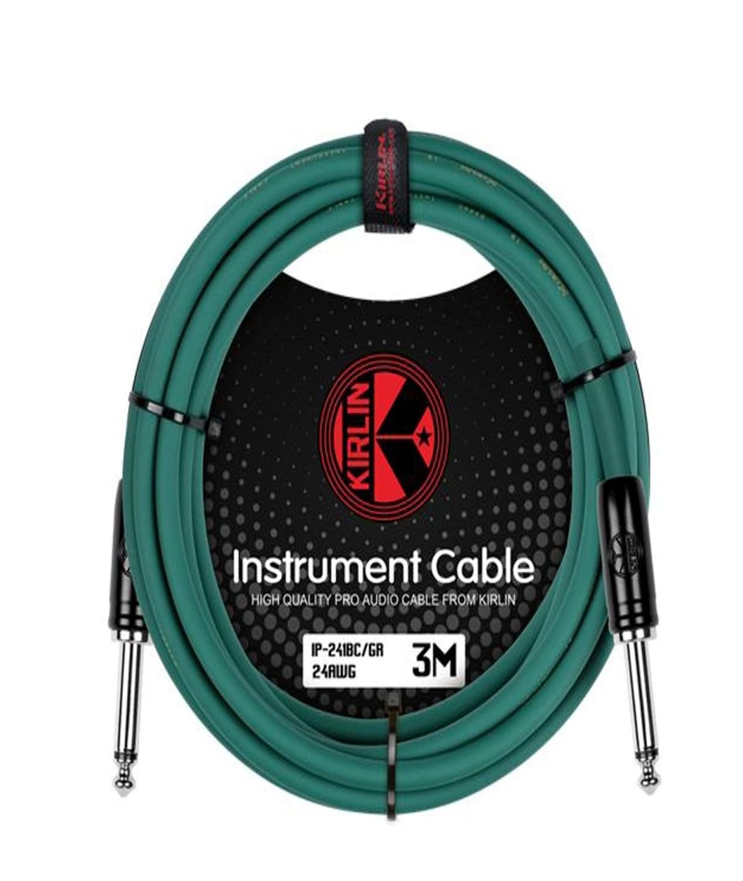 Kirlin Original 24 Instrument Cable 3 Mtr Green IP-241BC-3M-GR-image-7
