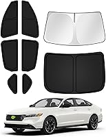 Vista 48 de Parasoles para parabrisas de automóvil, cubierta para ventana lateral y trasera, protección de privacidad, mantiene el vehículo fresco, color negro
