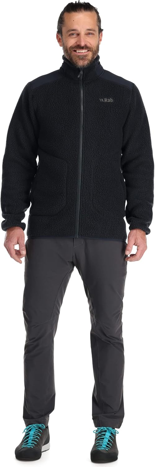 Rab Men's Outpost Lightweight Fleece Jacket for Hiking and Climbing - Beluga - Medium