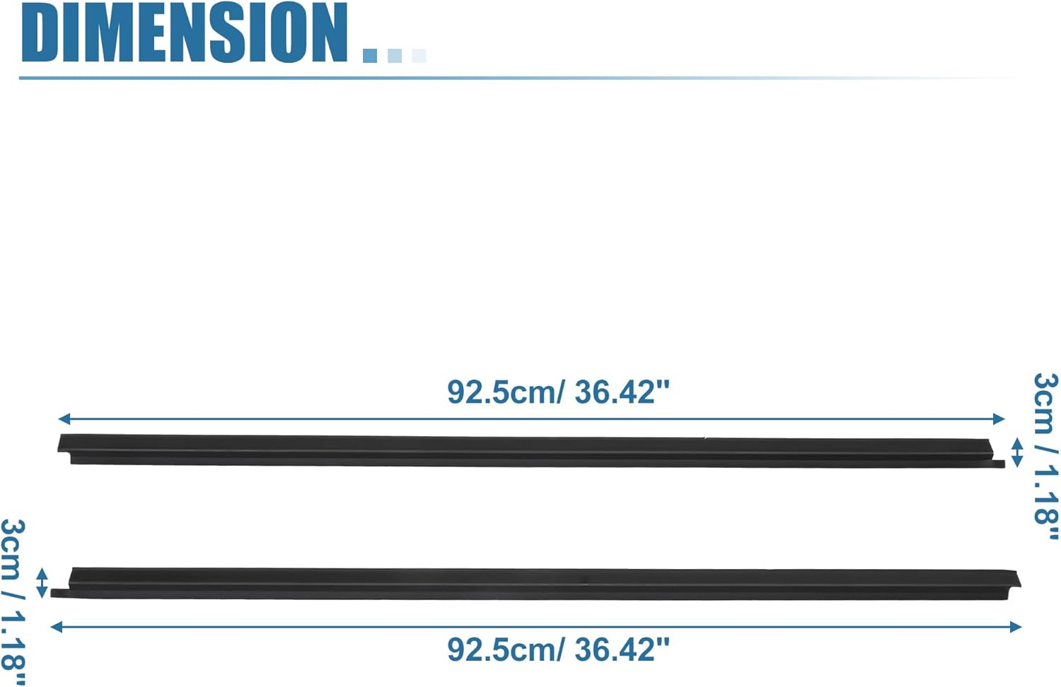 X AUTOHAUX 1 Pair Left Right Car Weatherstrip Trim Seal for Nissan Pickup D21 1986-1994 Window Trim Seal Belt Hardbody Sealing Strips