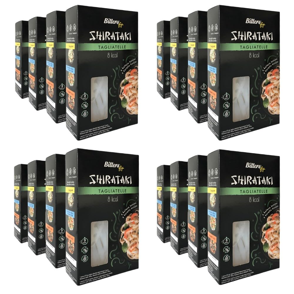 Bitters Pasta di Konjac Spaghetti - Tagliatelle - 16x390g (senza liquido 16x250g)
