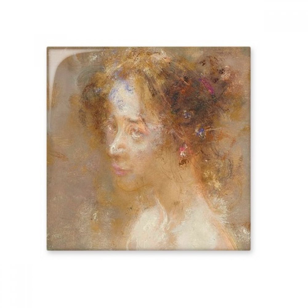 Peinture à l'huile sur carrelage céramique brillant de cuisine