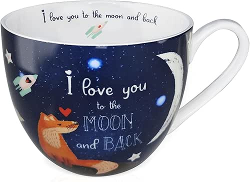 I Love You Coffee Mug, Premium 20 oz Bone China