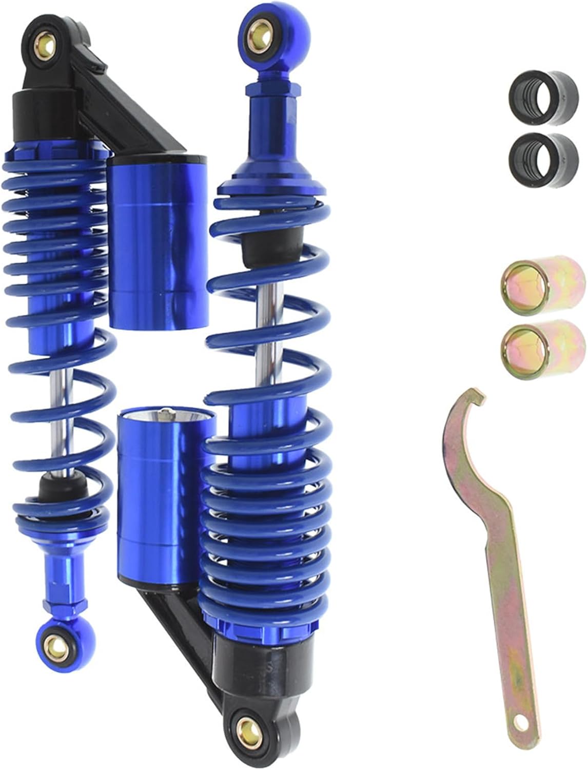 12.5 320mm Universal Rear Shock Absorbers Replacement for Honda Suzuki ATV Go Kart Quad Dirt Sport Bikes (Blue)
