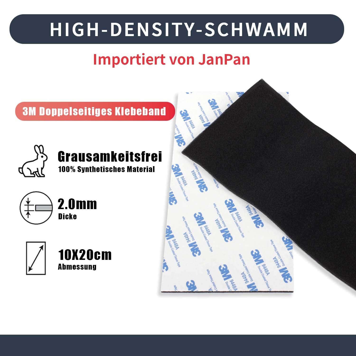 eTone Light Leak Proof Sponge High Density Foam film Replacement Light Seal Foam with Tongs for 120/135 Film Cameras Large Format Accessories, 2 mm