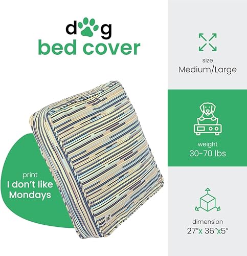 Miniatura 2 de Molly mutt - Cubierta de edredón para cama de perro, 100 % algodón, duradera, lavable, M L