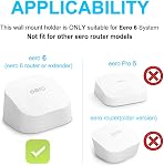 Outlet Wall Mount for eero 6 & 6+ Mesh Wi-Fi System - No Messy Wires, Space Saving Holder for eero Extender (1 Pack)
