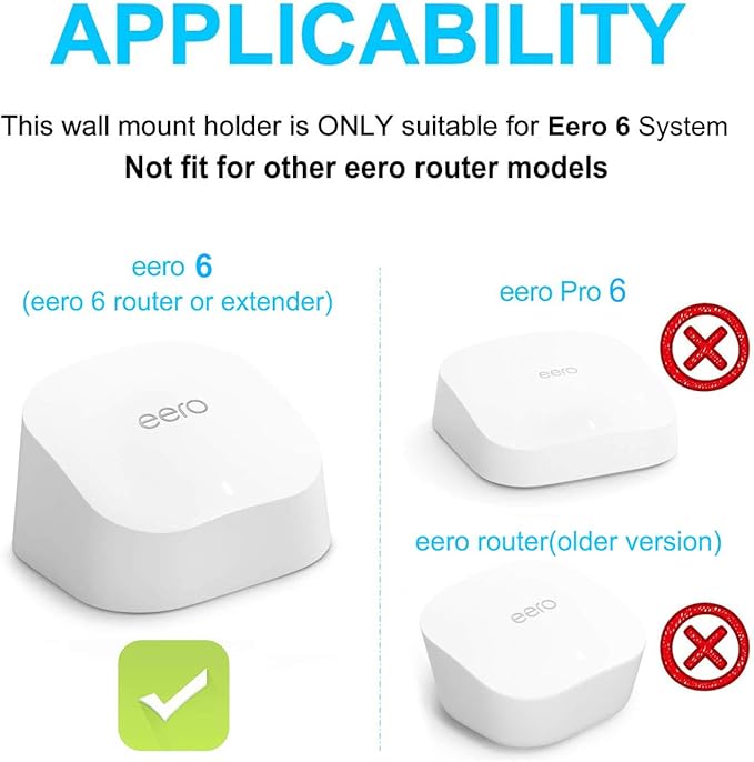 Soporte de pared para eero 6 y 6+ (no Pro 6/Pro 6E) miniatura 2