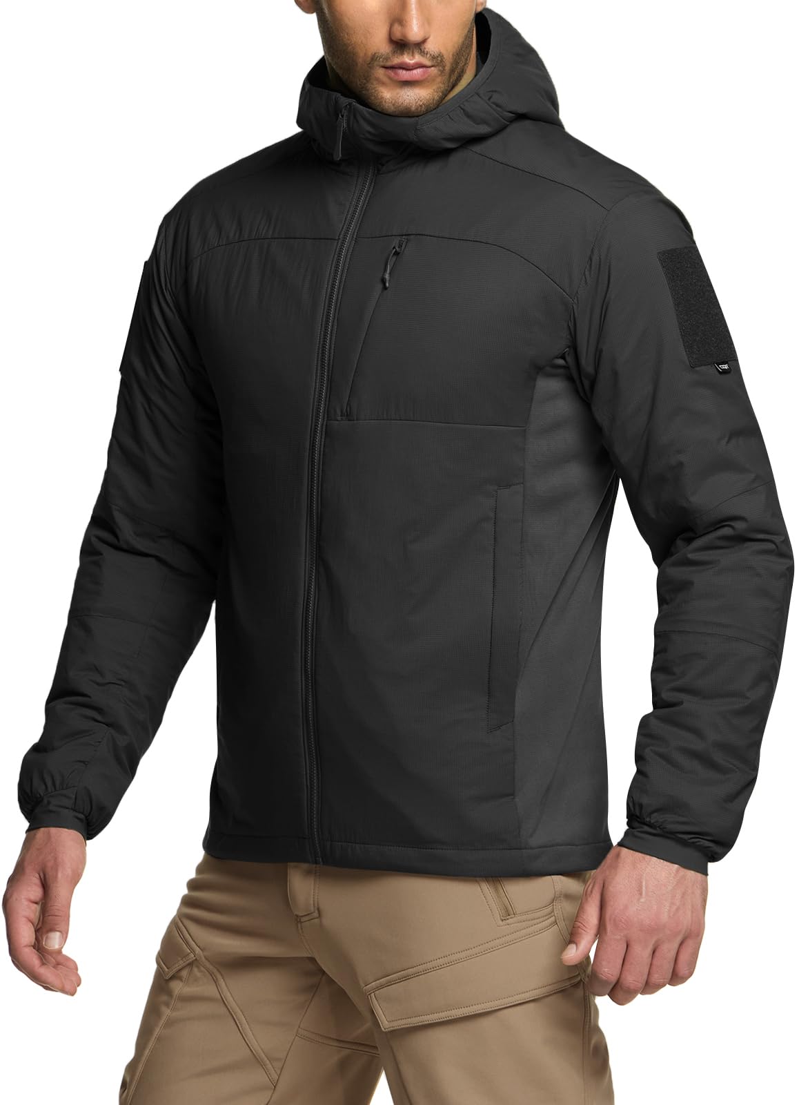 Men's Lightweight Warm Insulated Jacket, Windproof Water Resistant Winter Active Coat for…