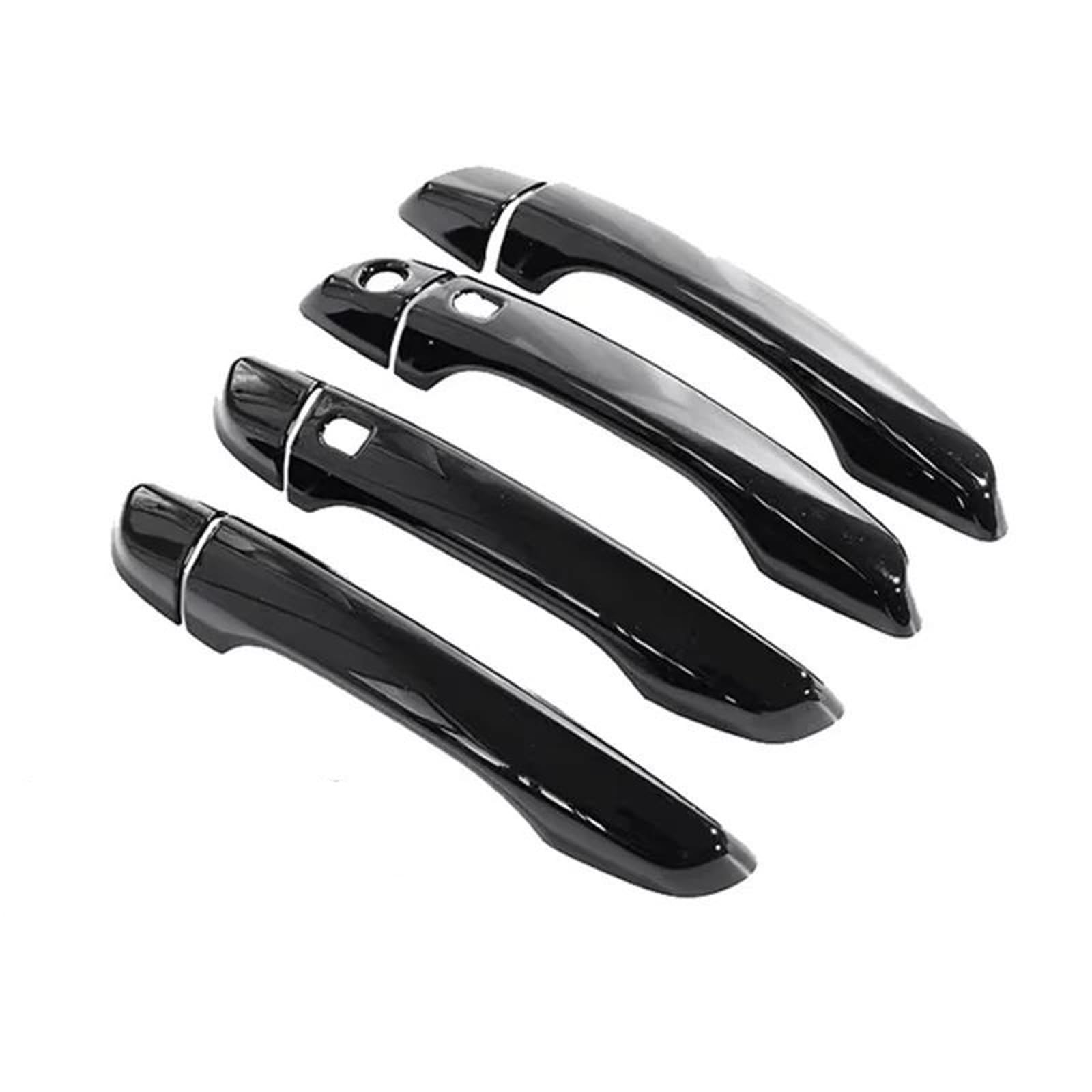 JTWMTY for Peugeot 208 MK2 P21 2020~2023 Gloss Black Car Door Handle Cover Protective Exterior Trim Stickers(Style 3)