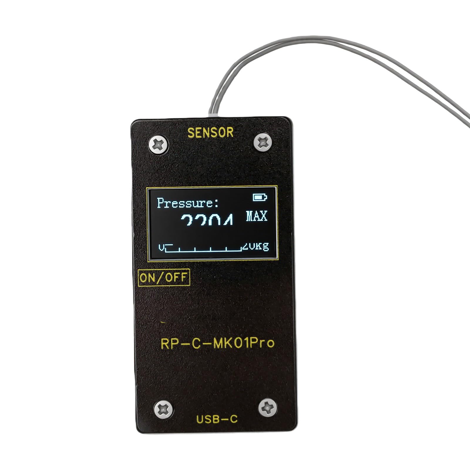 FTVOGUE Módulo de Pantalla de Sensor de Presión, Indicador de Presión, Máximo 20KG, for Medición y Visualización