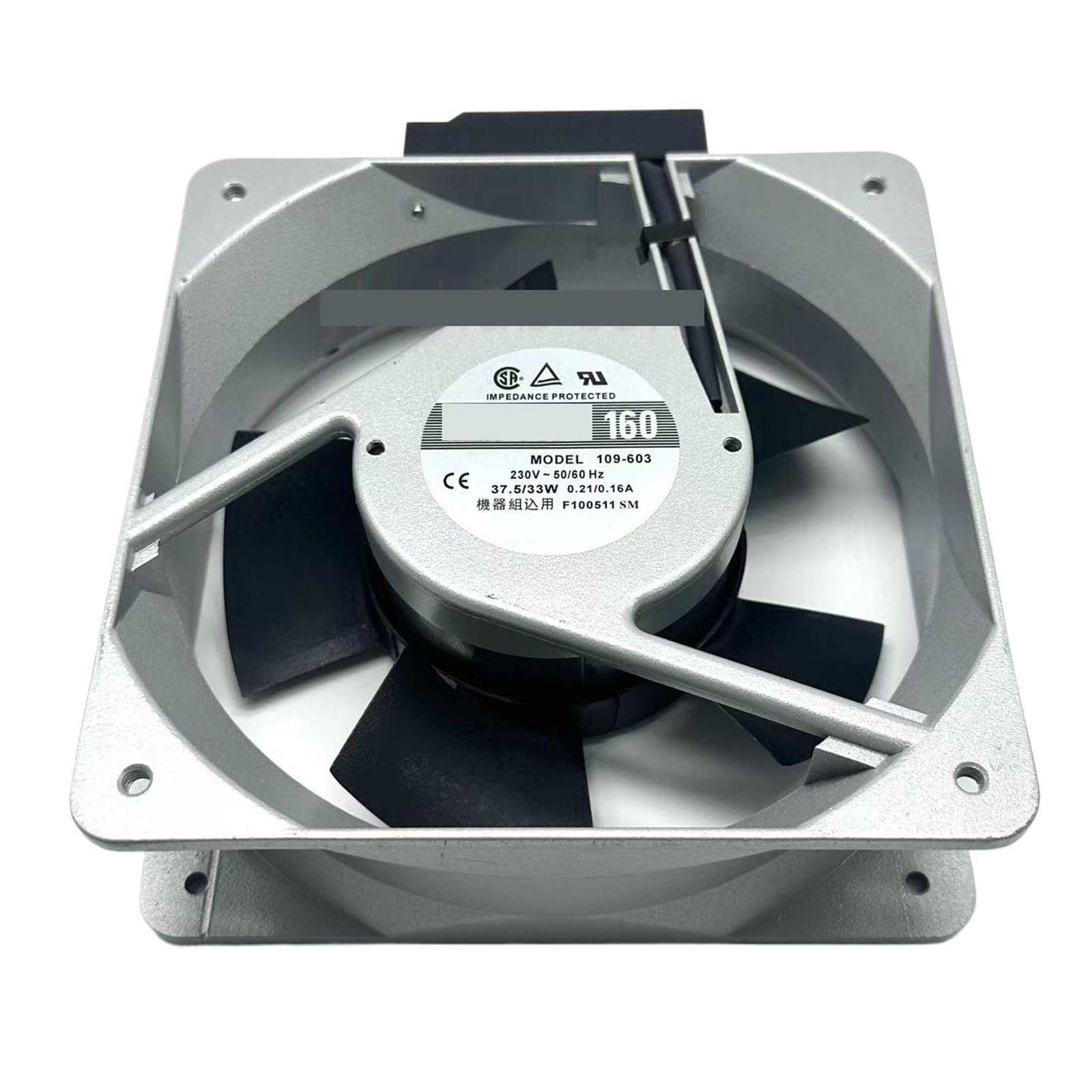 UITGVDQAT 109-603 AC 230V 37.5W 160x160x37.5mm Server Cooling Fan