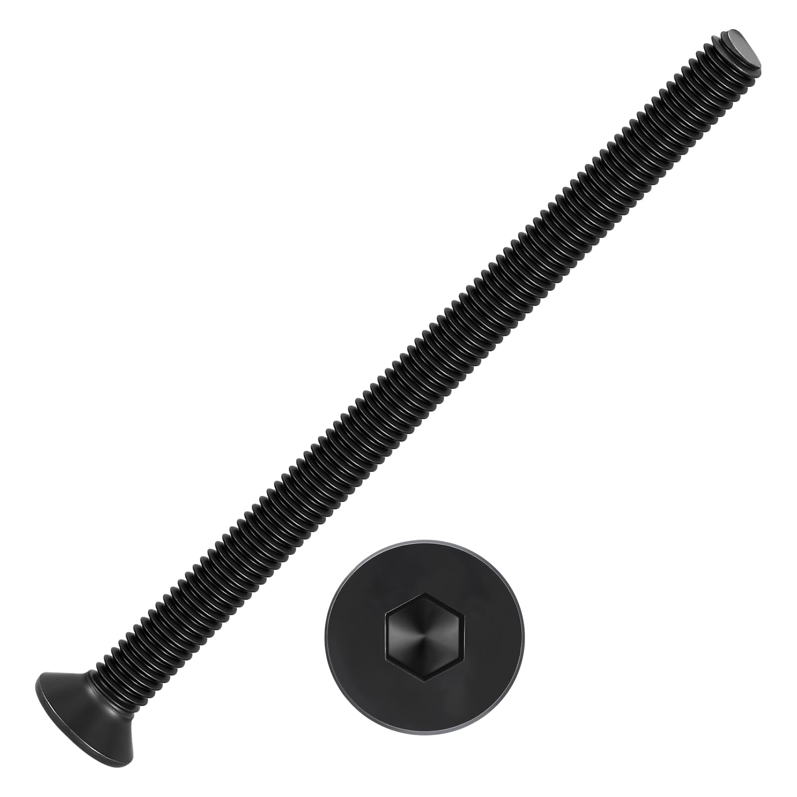 Kozelo 50Pcs[M3-0.5x50] Flat Head Socket Cap Screw Countersunk Bolt — image 1