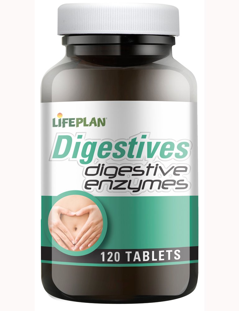 Lifeplan Digestive Enzymes (120 Tablets) — Plant-Derived, Vegan Friendly