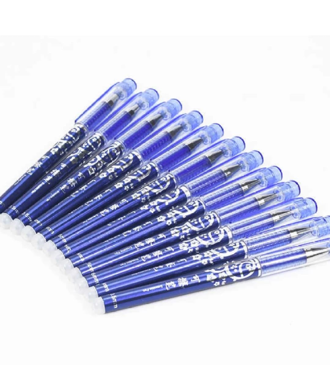 Blue Ink Erasable Gel Pen Blue Ink Rollerball Pens RubOut Friction Pens Set with