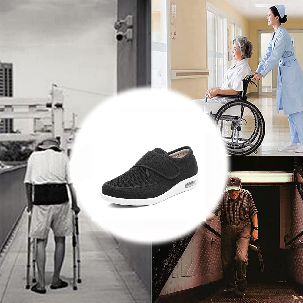 Scarpe di Larghezza Extra Larga Donna Uomo Scarpe diabetiche Ortopediche artrite Piedi gonfi Calzature per Uomo Donna per Anziani Artrite Edema Piedi gonfi Pollice valgo