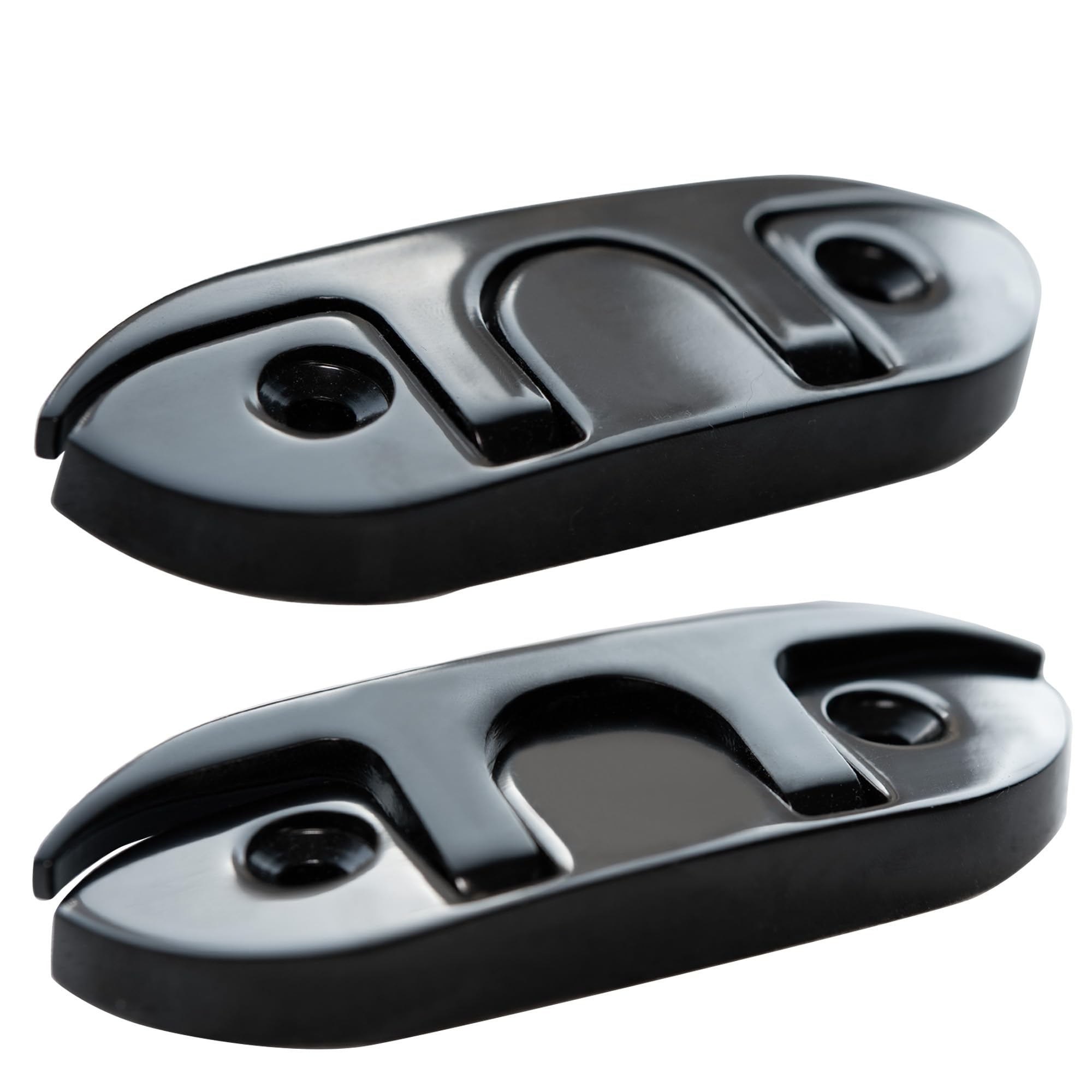 Klappbare Klampen für Boote, 11,4 cm, hochklappbar, 316 Edelstahl, Seilklampen, Marinequalität, bündige Montage, Boots-Dock-Stollen für Boote, mit Montagezubehör