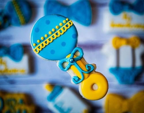 Miniatura 2 de Cortador de galletas de sonajero para bebés, 4.5 pulgadas, fabricado en Estados Unidos por Ann Clark