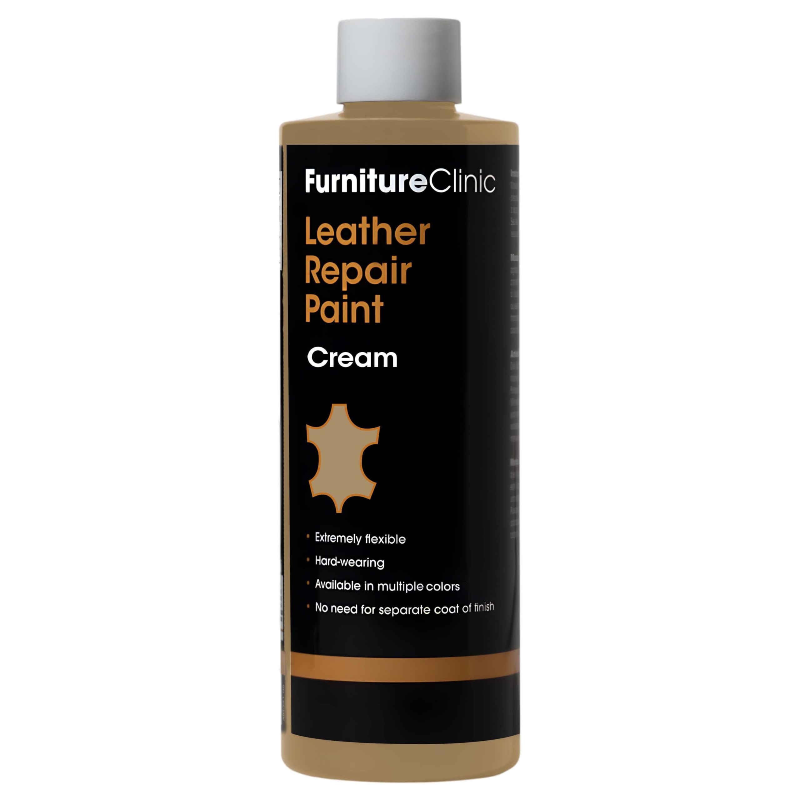 Furniture Clinic Leather Repair Paint, Color and Finish, Cream