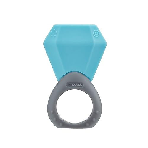 INNOBABY TEETHIN' Smart Birthstone Ring TEETHER - Marzo (Aquamarine)