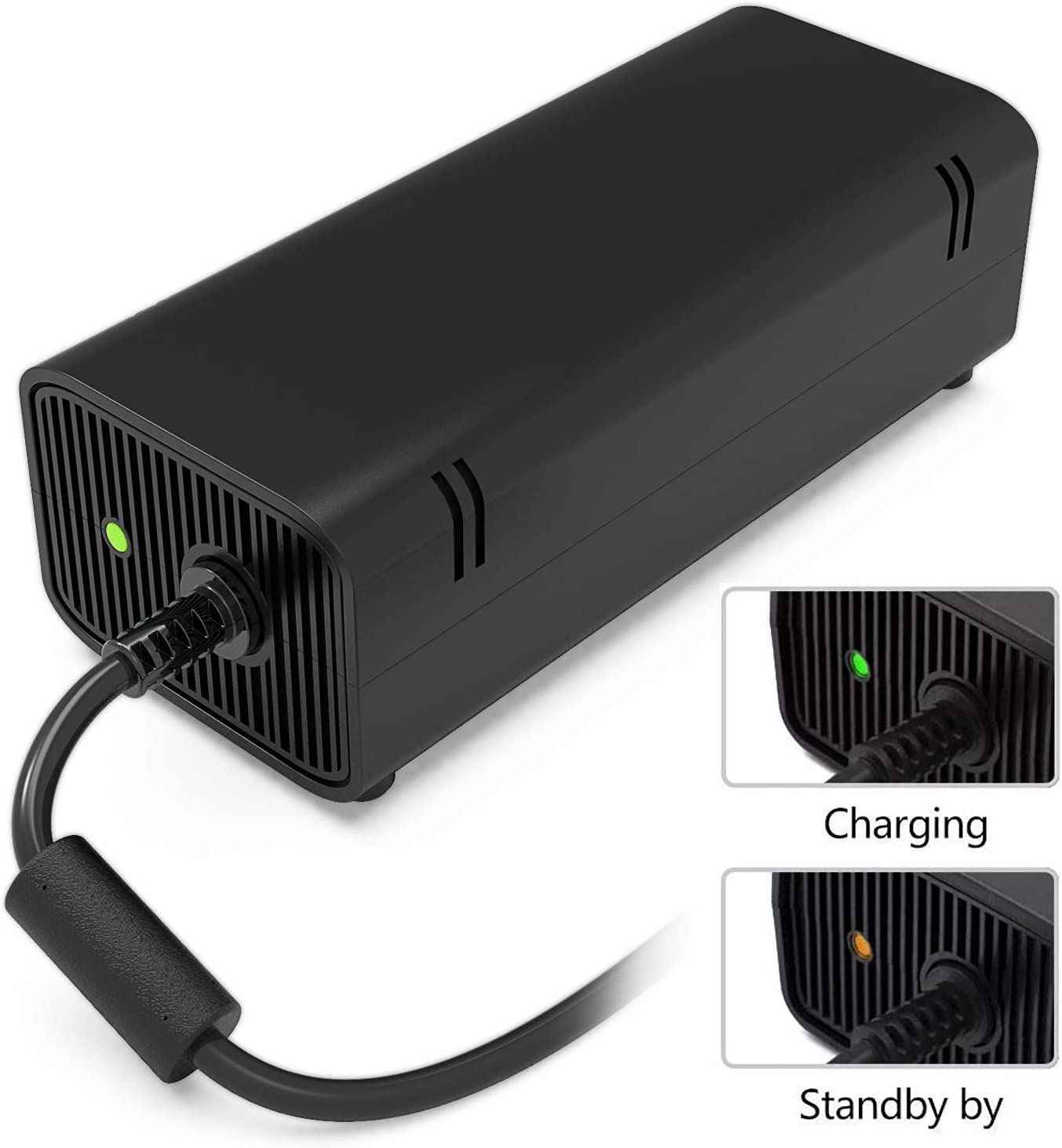 Link-e : Cavo, Caricatore di Rete, Alimentatore Compatibile con la Console Microsoft XBOX 360 Slim Version
