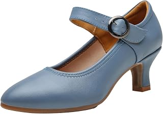 Experience Women's Dance Shoes with Superior Fit Leather Upper, Elastic Panel, and Non-Slip PU Forefoot Outsole.