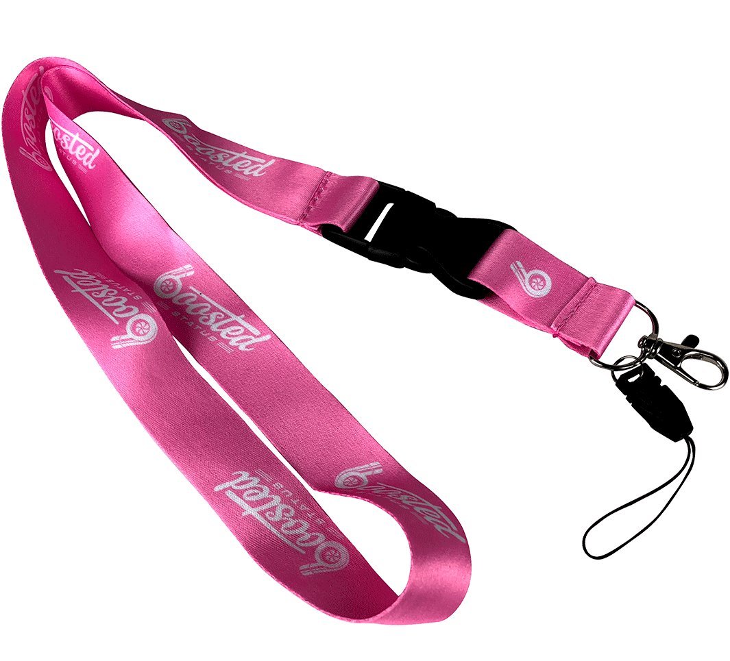 Boosted Status Quick Release Lanyard Neck Strap Keychain Keyring - Pink